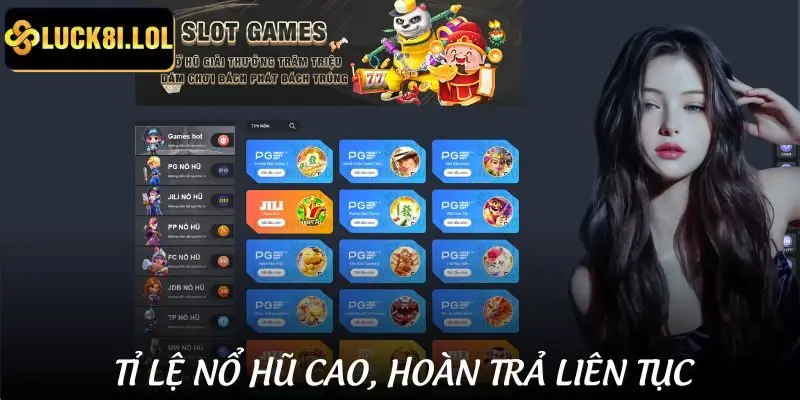 Slot game Luck8 hỗ trợ cả mobile và desktop